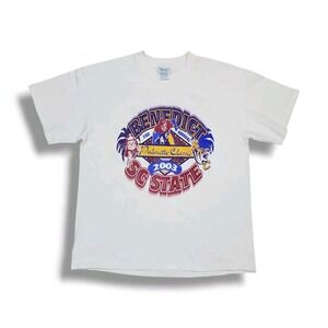 Vintage Benedict 03' Palmetto Classic South Carolina State White T-Shirt Men's L